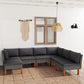 -Gartensofa Mit Kissen Poly Rattan Grau
