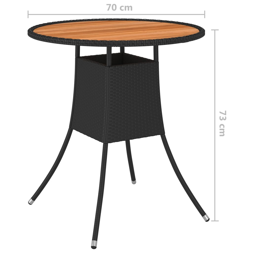 7-Tlg. Garten-Sofagarnitur Mit Auflagen Poly Rattan Schwarz