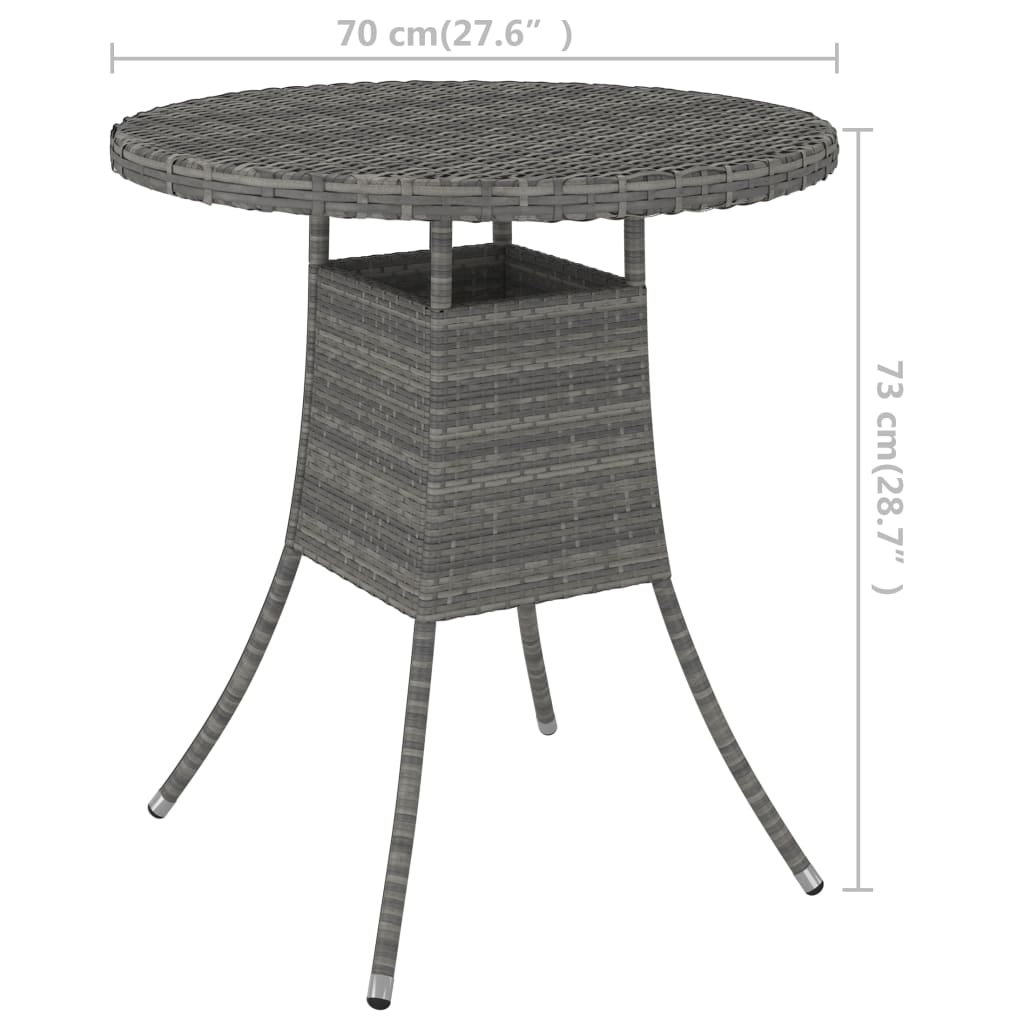 5-Tlg. Garten-Sofagarnitur Mit Auflagen Poly Rattan