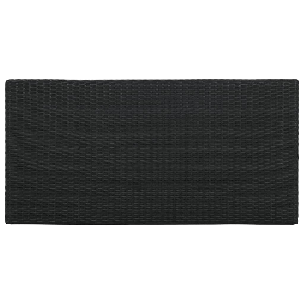 5-Tlg. Gartenbar-Set Mit Kissen Poly Rattan