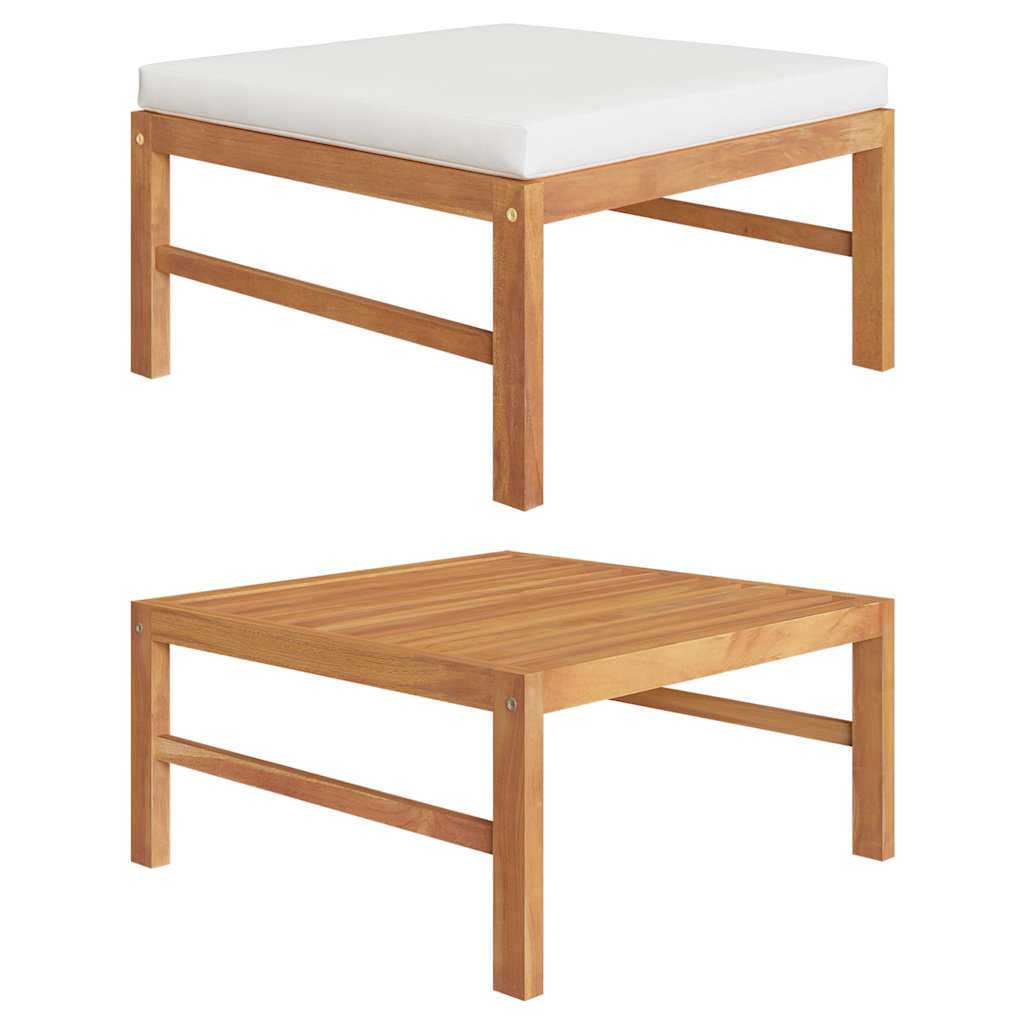 Mittelsofa Mit En Kissen Massivholz Teak