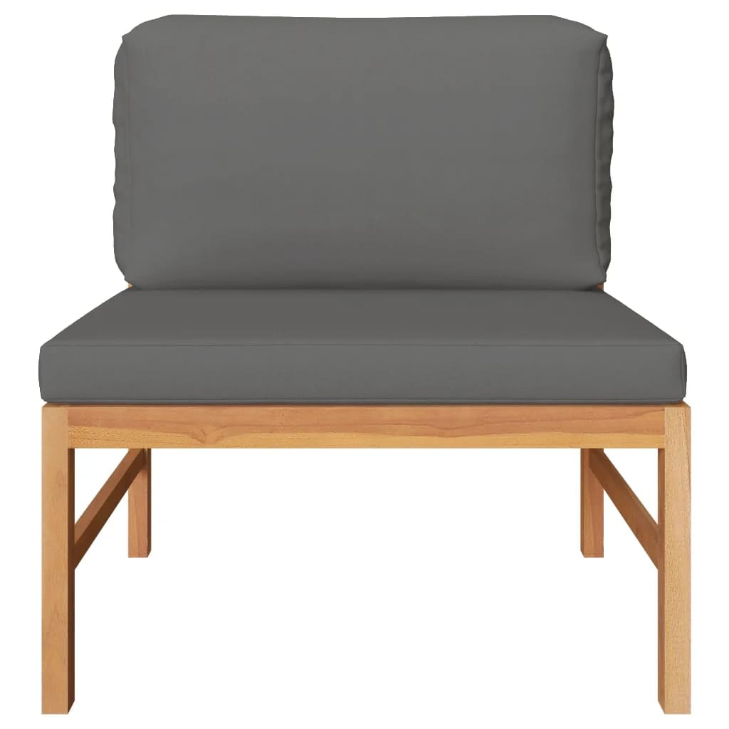 Mittelsofa Mit En Kissen Massivholz Teak