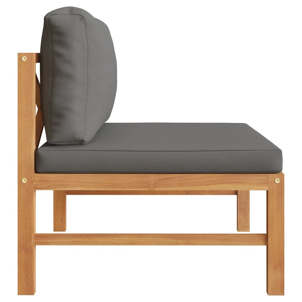 Mittelsofa Mit En Kissen Massivholz Teak