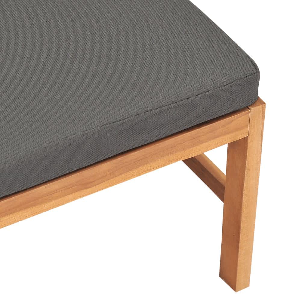 Mittelsofa Mit En Kissen Massivholz Teak