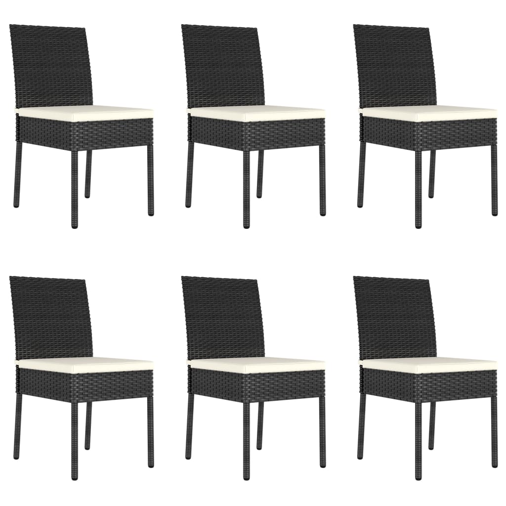 7-Tlg. Garten-Essgruppe Poly Rattan