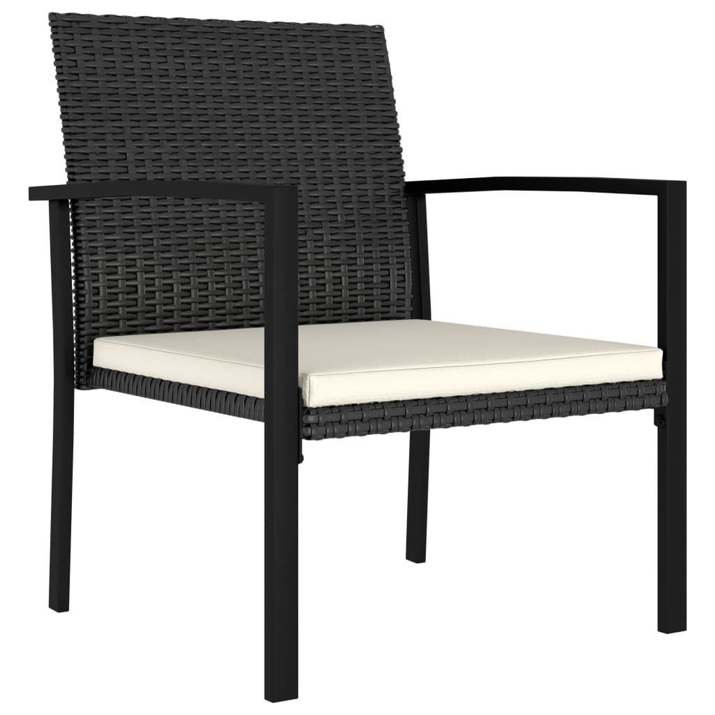 3-Tlg. Garten-Essgruppe Poly Rattan