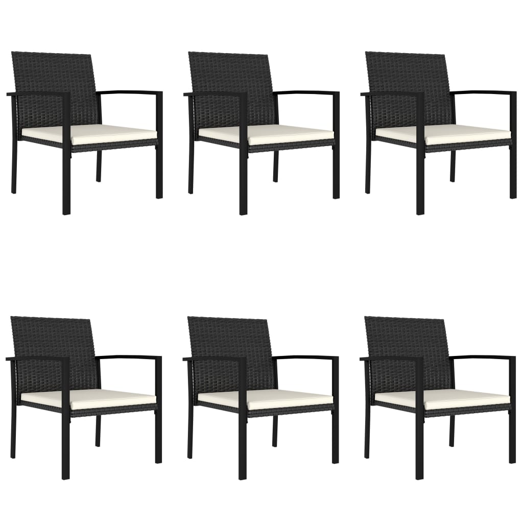 7-Tlg. Garten-Essgruppe Poly Rattan