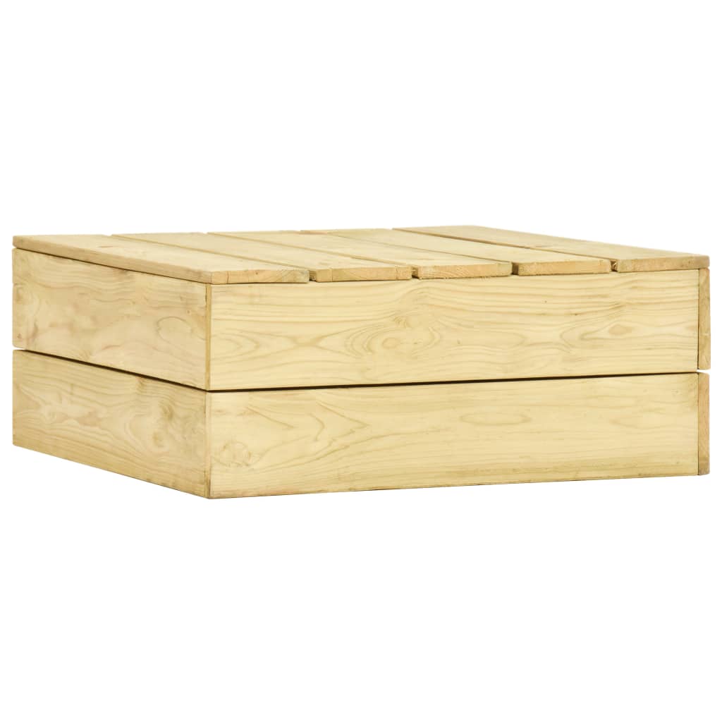 2-Tlg. Garten-Lounge-Set Mit Kissen Kiefernholz Imprägniert