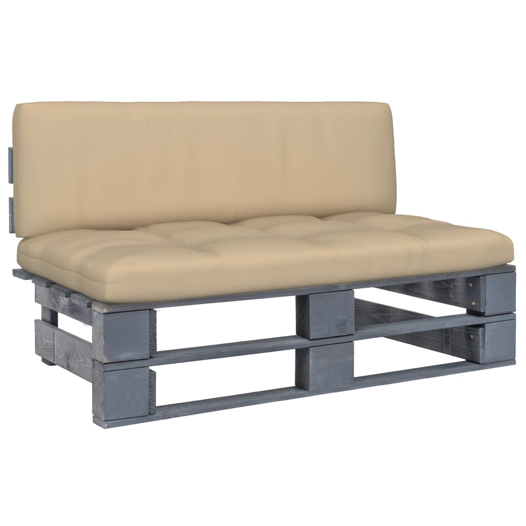 Outdoor-Mittelsofa Paletten Imprägniertes Kiefernholz