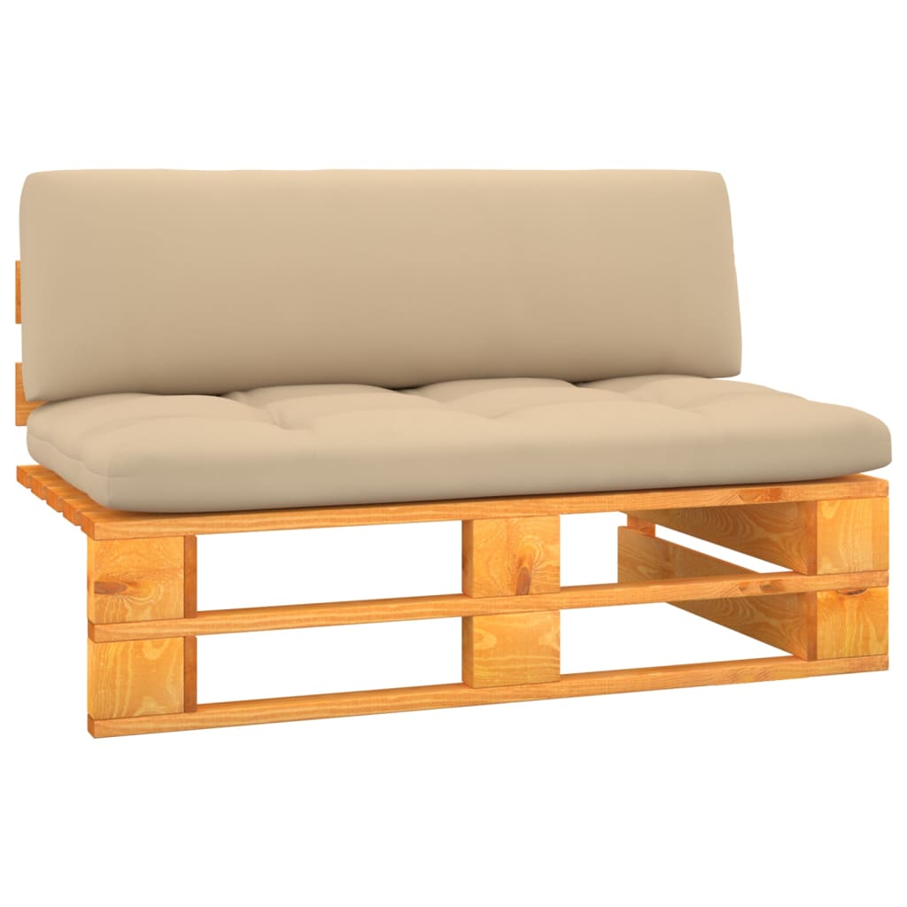Outdoor-Mittelsofa Paletten Imprägniertes Kiefernholz