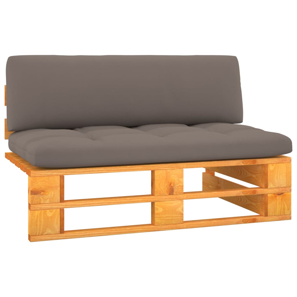 Outdoor-Mittelsofa Paletten Imprägniertes Kiefernholz