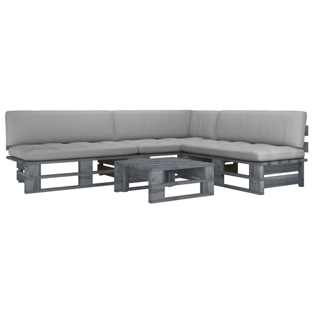 -Palettensofa Mit Kissen Imprägniertes Kiefernholz