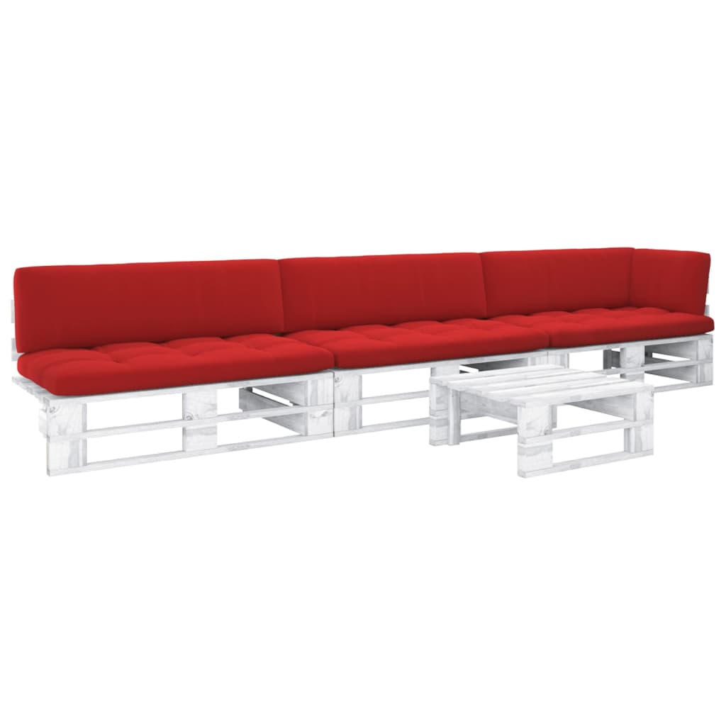 -Palettensofa Mit Kissen Imprägniertes Kiefernholz