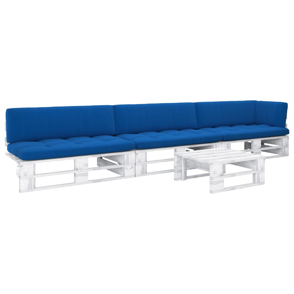 -Palettensofa Mit Kissen Imprägniertes Kiefernholz