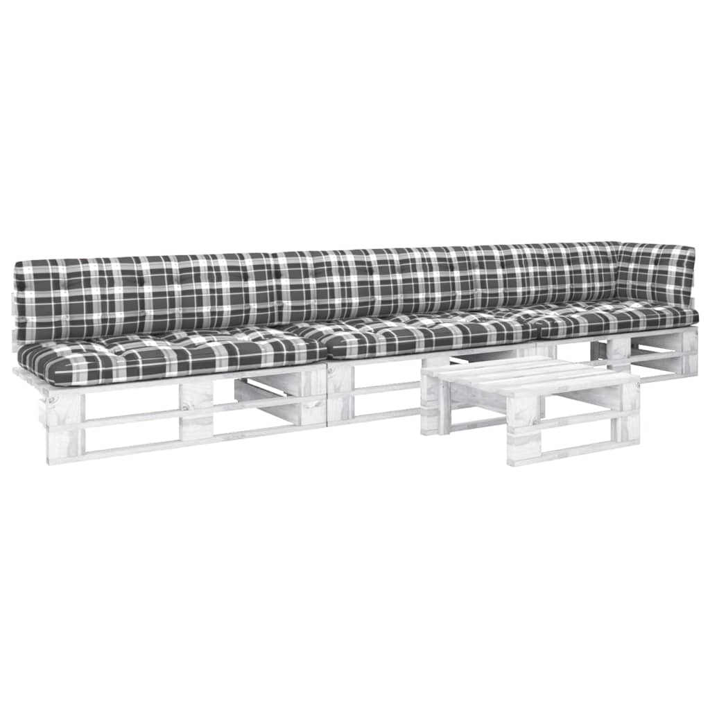 -Palettensofa Mit Kissen Imprägniertes Kiefernholz