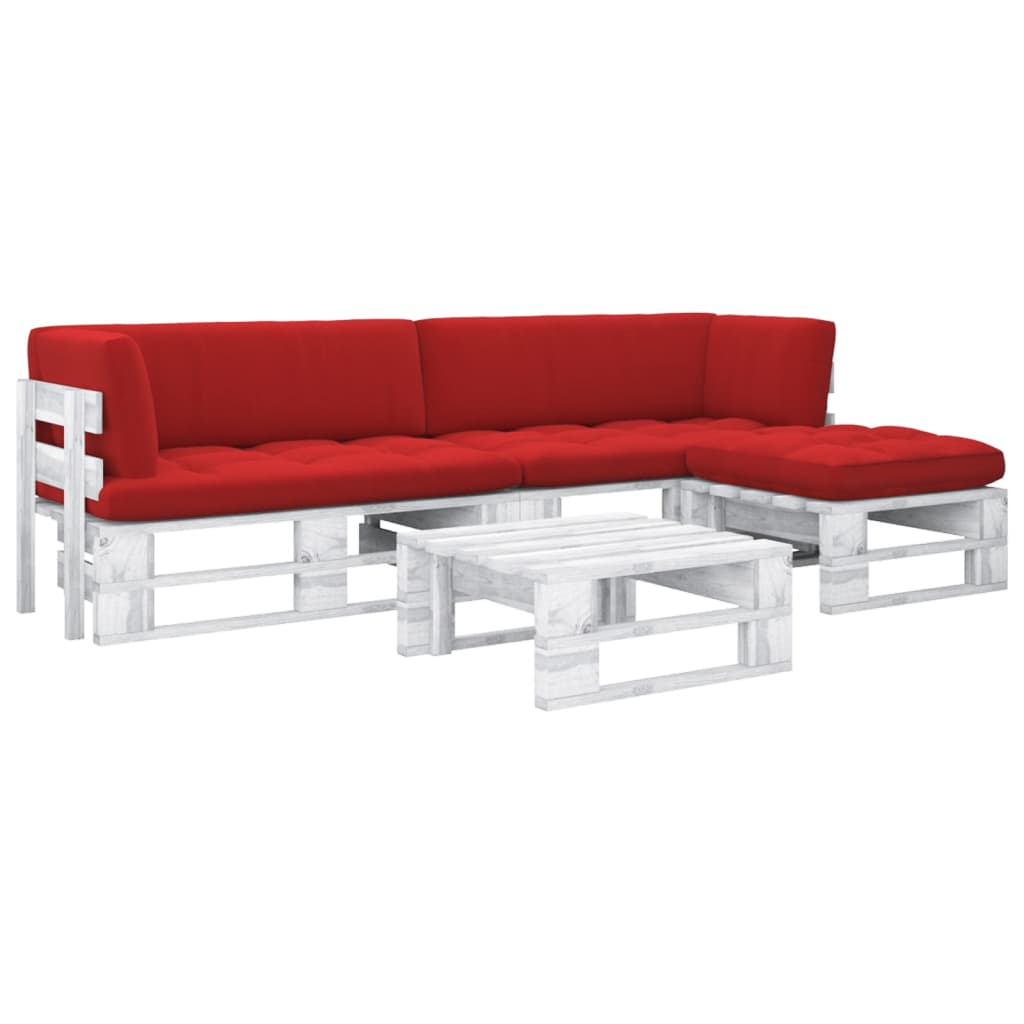 -Palettensofa Mit Kissen Imprägniertes Kiefernholz