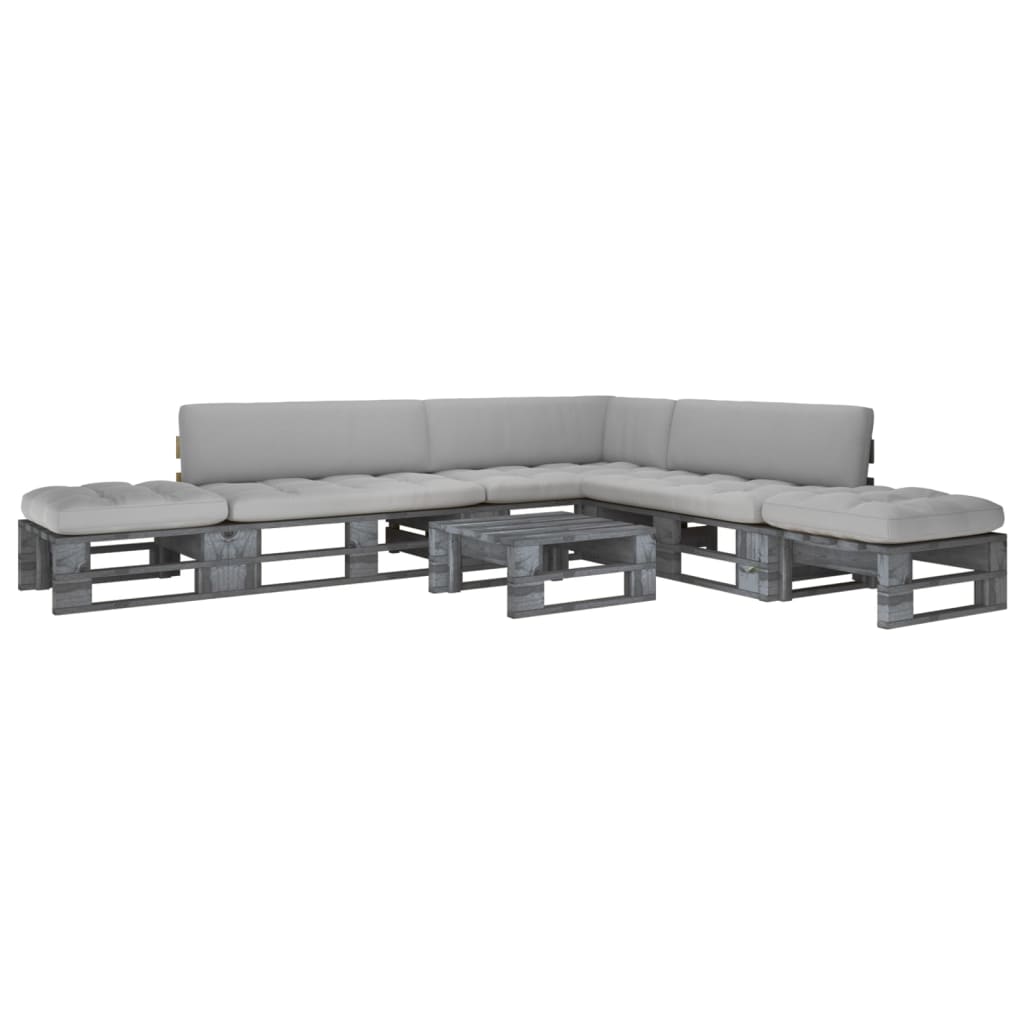 -Palettensofa Mit Kissen Imprägniertes Kiefernholz