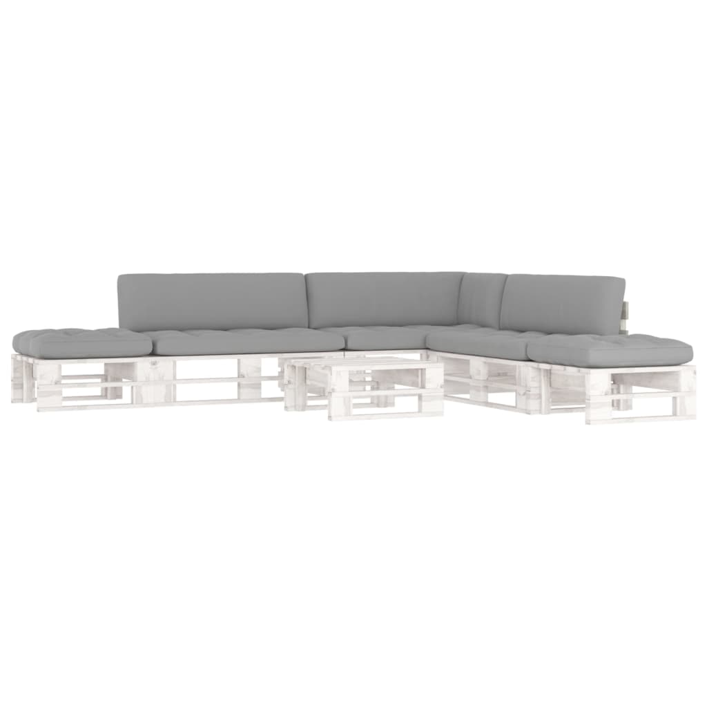 -Palettensofa Mit Kissen Imprägniertes Kiefernholz