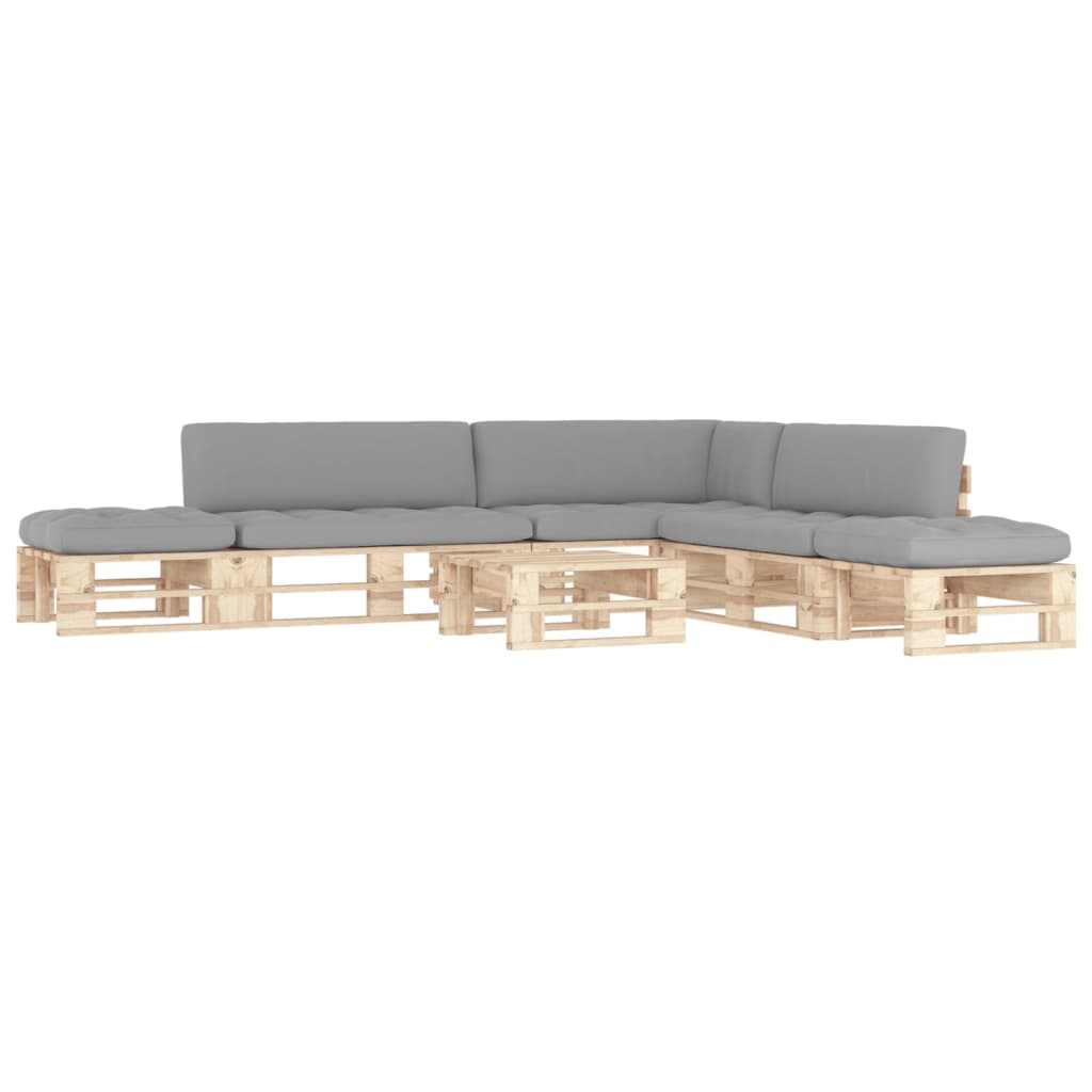 -Palettensofa Mit Kissen Imprägniertes Kiefernholz