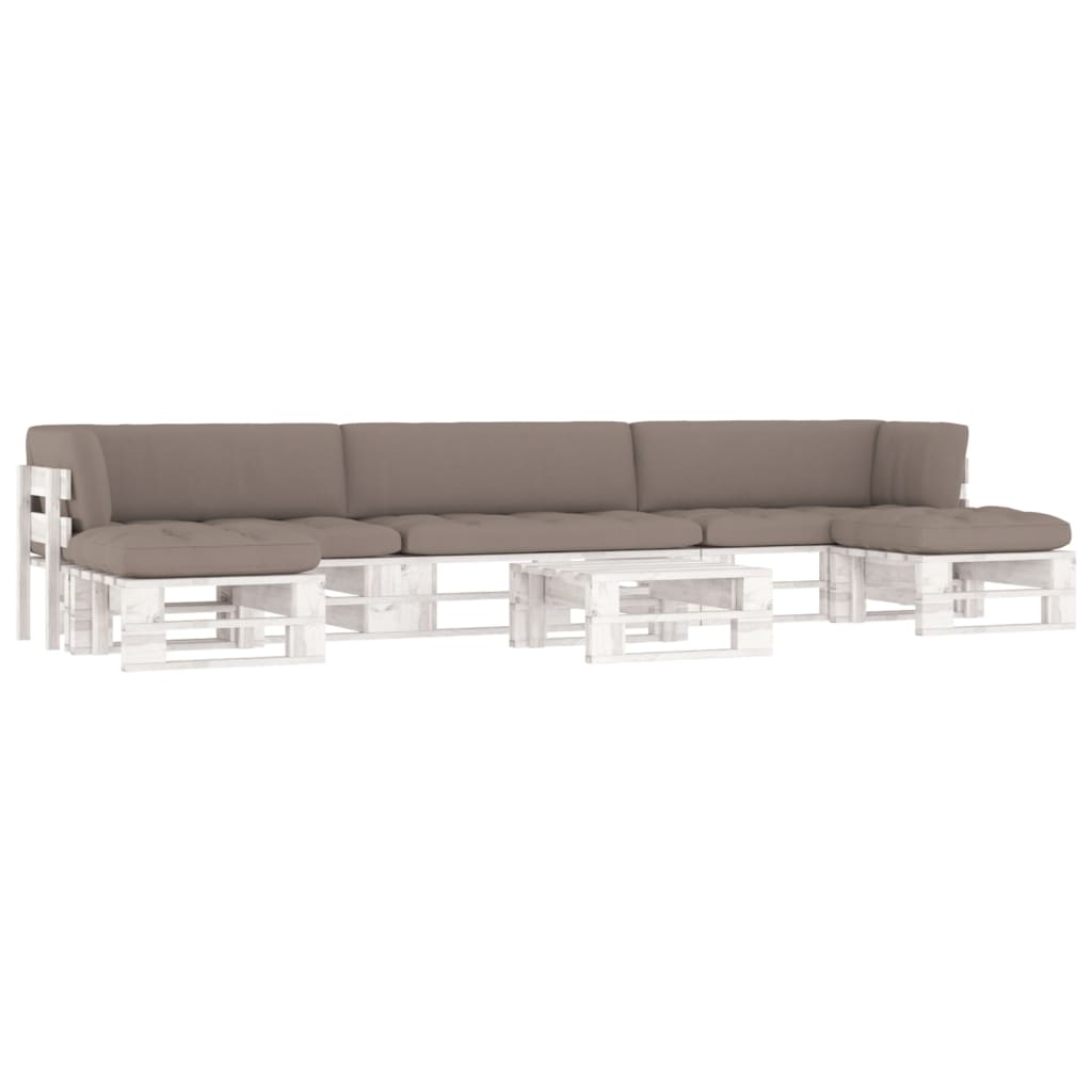 -Palettensofa Mit Kissen Imprägniertes Kiefernholz