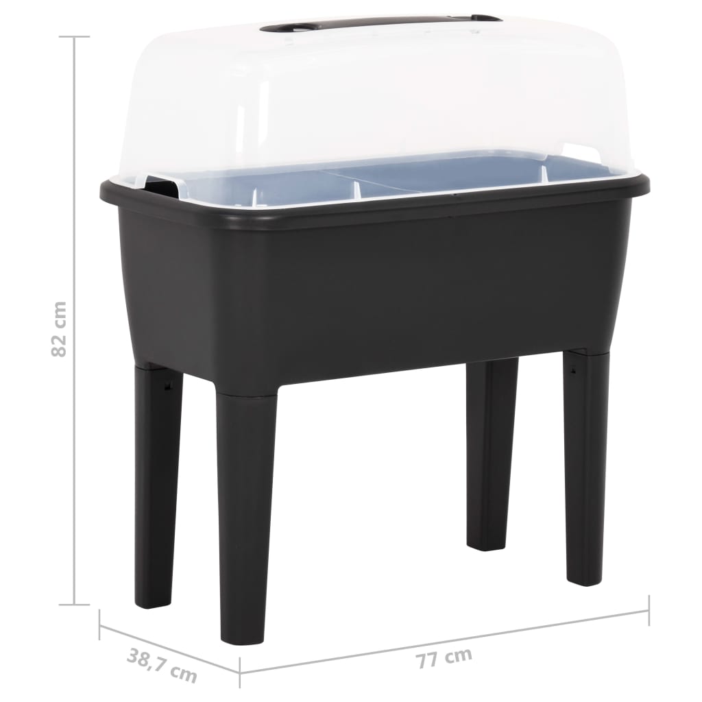 Hochbeet 77X38,7X82 Cm Pp Dunkelbraun
