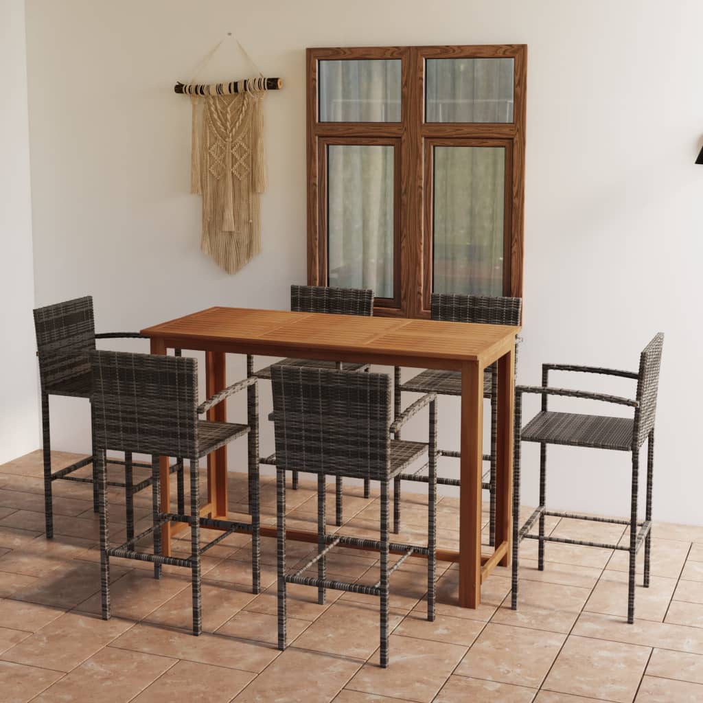 7-Tlg. Gartenbar-Set