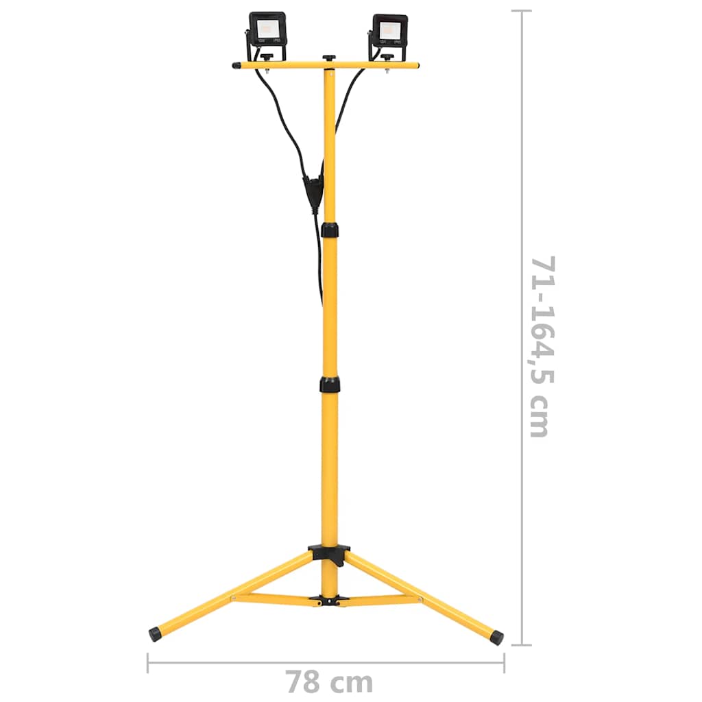 Led-Fluter Mit Stativ Warmweiß