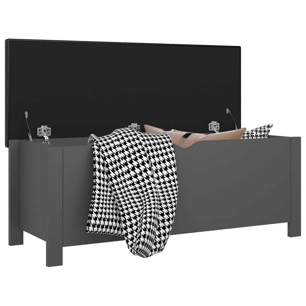 Sitzbank Mit Stauraum Und Kissen 105X40X45Cm Holzwerkstoff