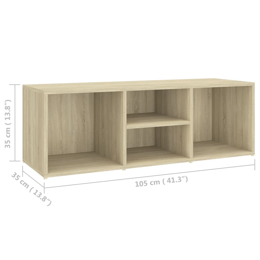 Schuhbank Sonoma-Eiche 105X35X35 Cm Holzwerkstoff Sonoma Eiche