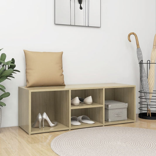 Schuhbank Sonoma-Eiche 105X35X35 Cm Holzwerkstoff Sonoma Eiche