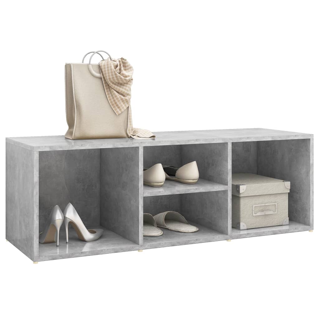 Schuhbank 105X35X35 Cm Holzwerkstoff Betongrau