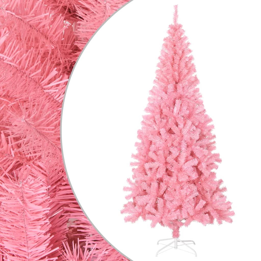 Künstlicher Weihnachtsbaum Mit Ständer 150 Cm Pvc Rosa