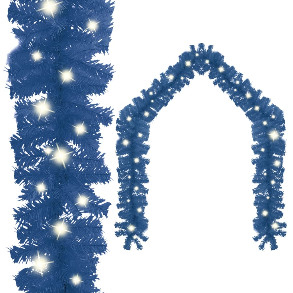 Weihnachtsgirlande Mit Led Blau