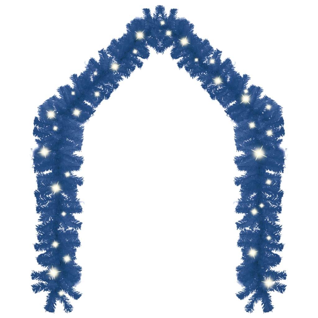 Weihnachtsgirlande Mit Led Blau