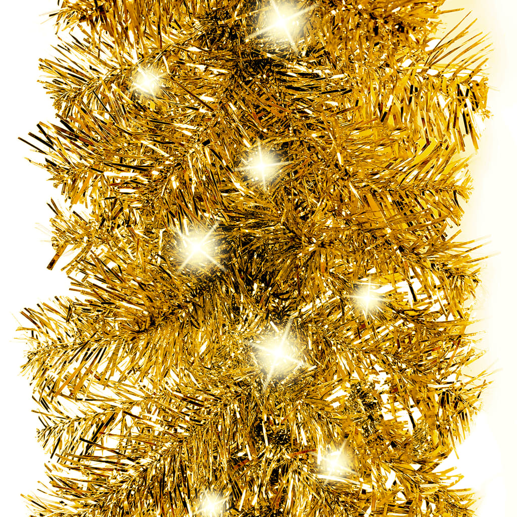 Weihnachtsgirlande Mit Led En Gold