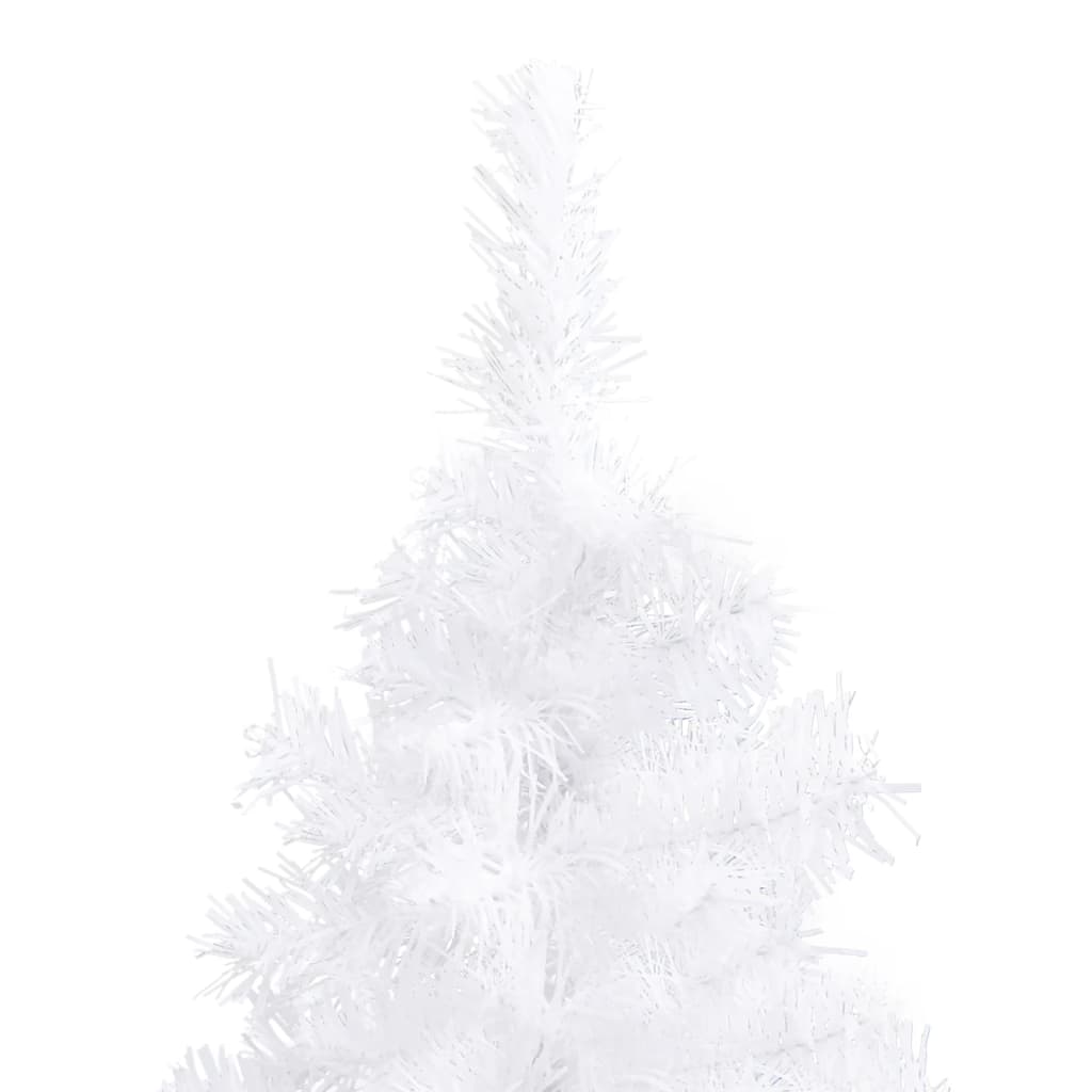 Künstlicher Eck-Weihnachtsbaum 240 Cm Pvc Weiß