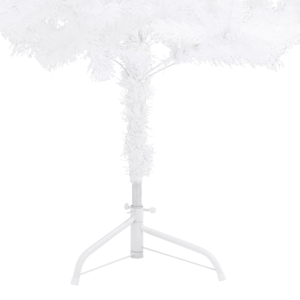 Künstlicher Eck-Weihnachtsbaum 240 Cm Pvc Weiß