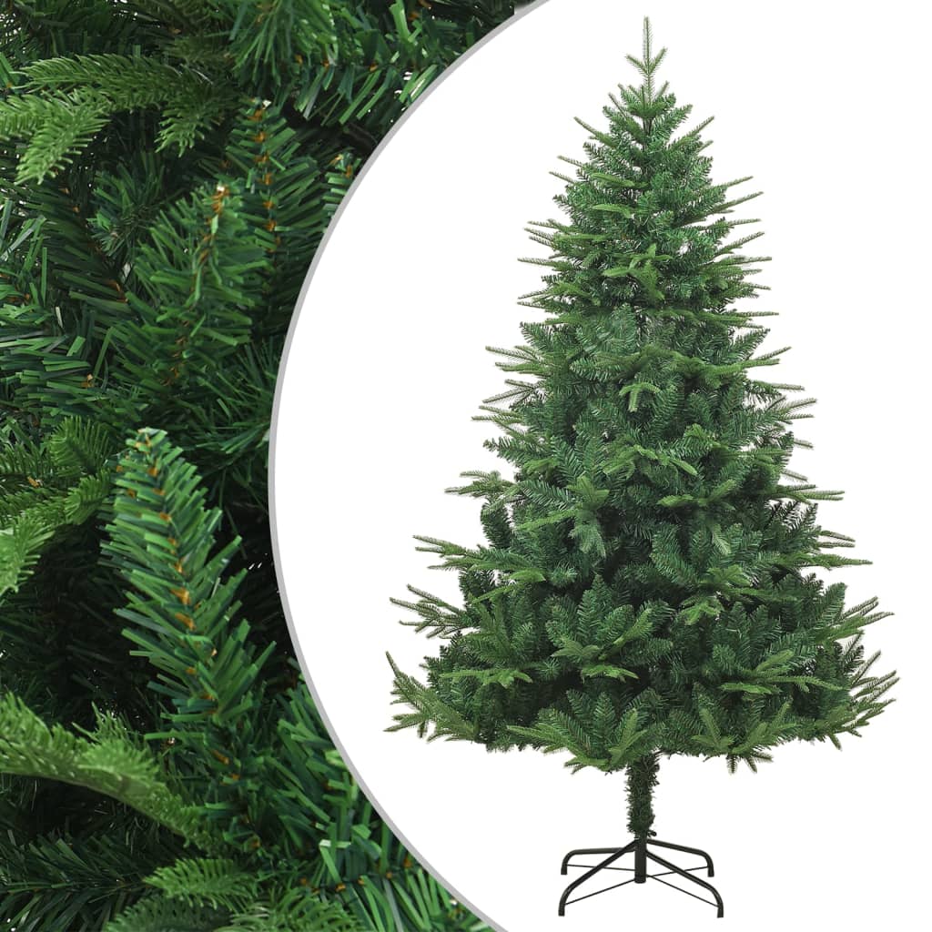 Künstlicher Weihnachtsbaum Beschneit Grün 150 Cm Pvc Pe Weiß