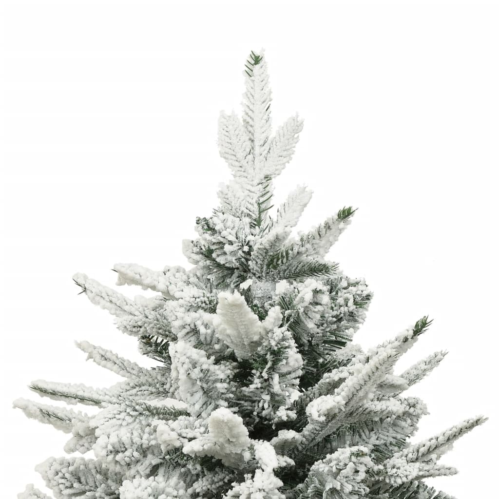 Künstlicher Weihnachtsbaum Beschneit Grün 150 Cm Pvc Pe Weiß