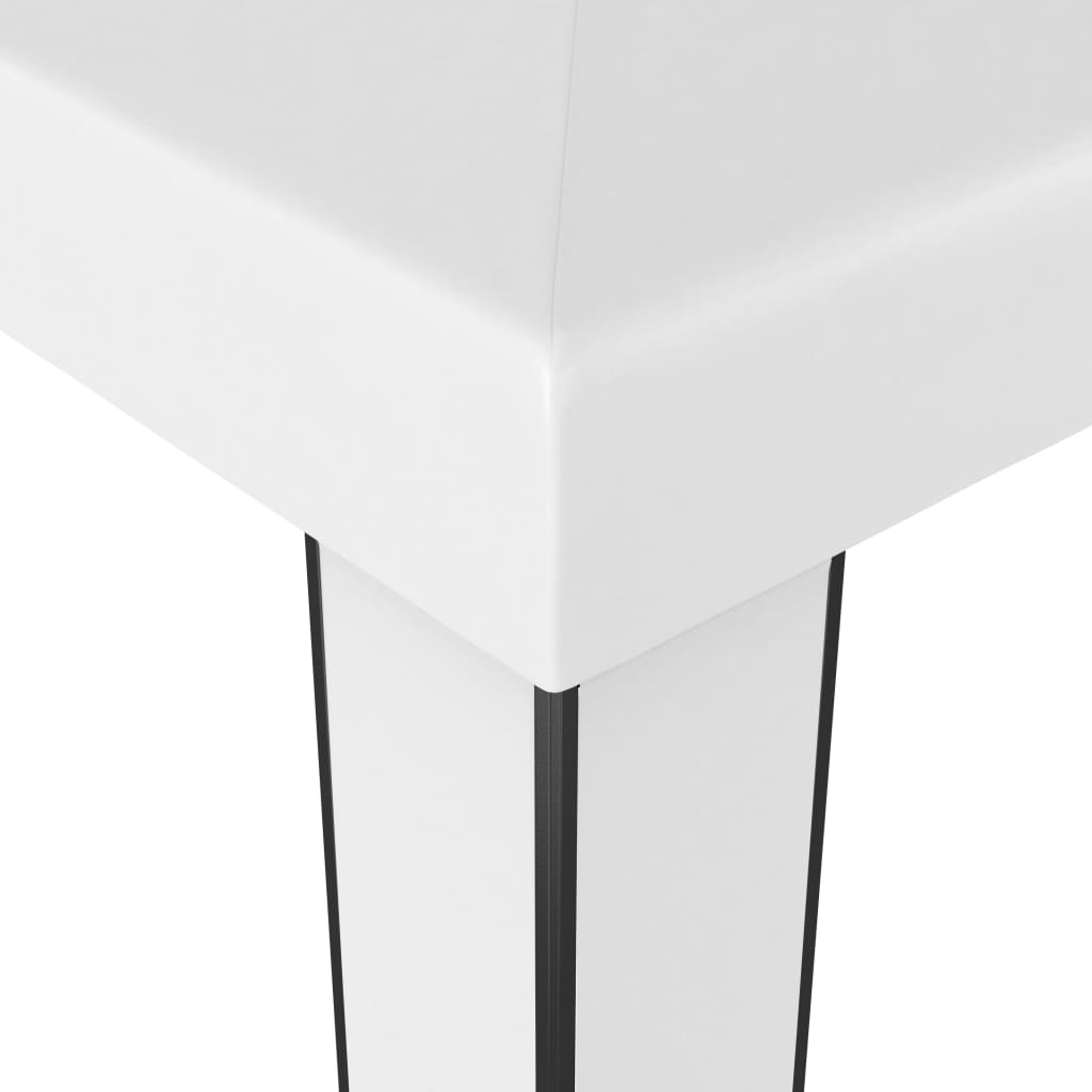 Pavillon Mit Doppeldach & Led-Lichterkette 3X3 M