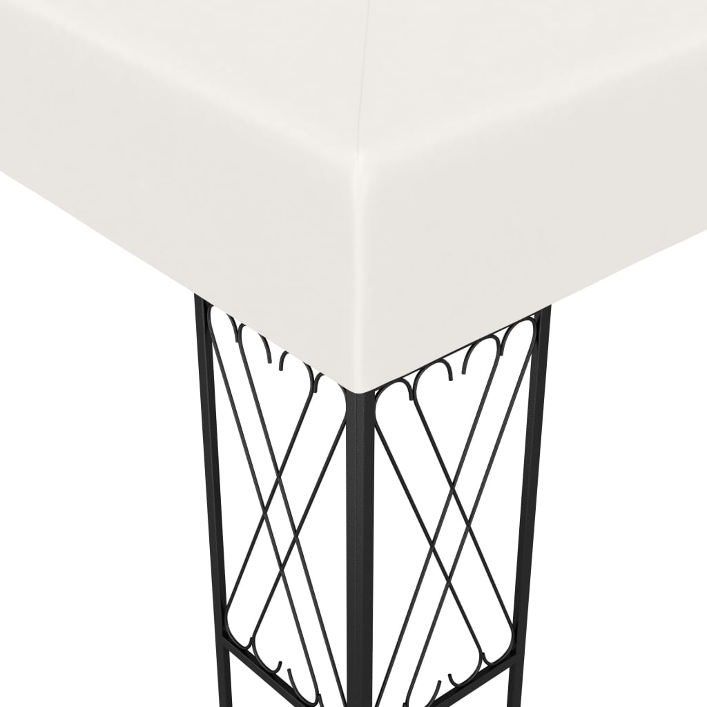 Pavillon Mit Led-Lichterkette Stoff