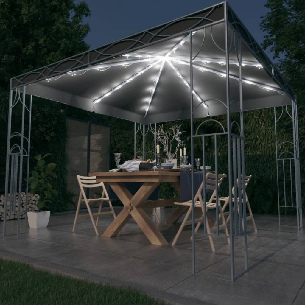 Pavillon Mit Led-Lichterkette