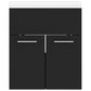 Waschbeckenunterschrank Mit Einbaubecken Holzwerkstoff Schwarz