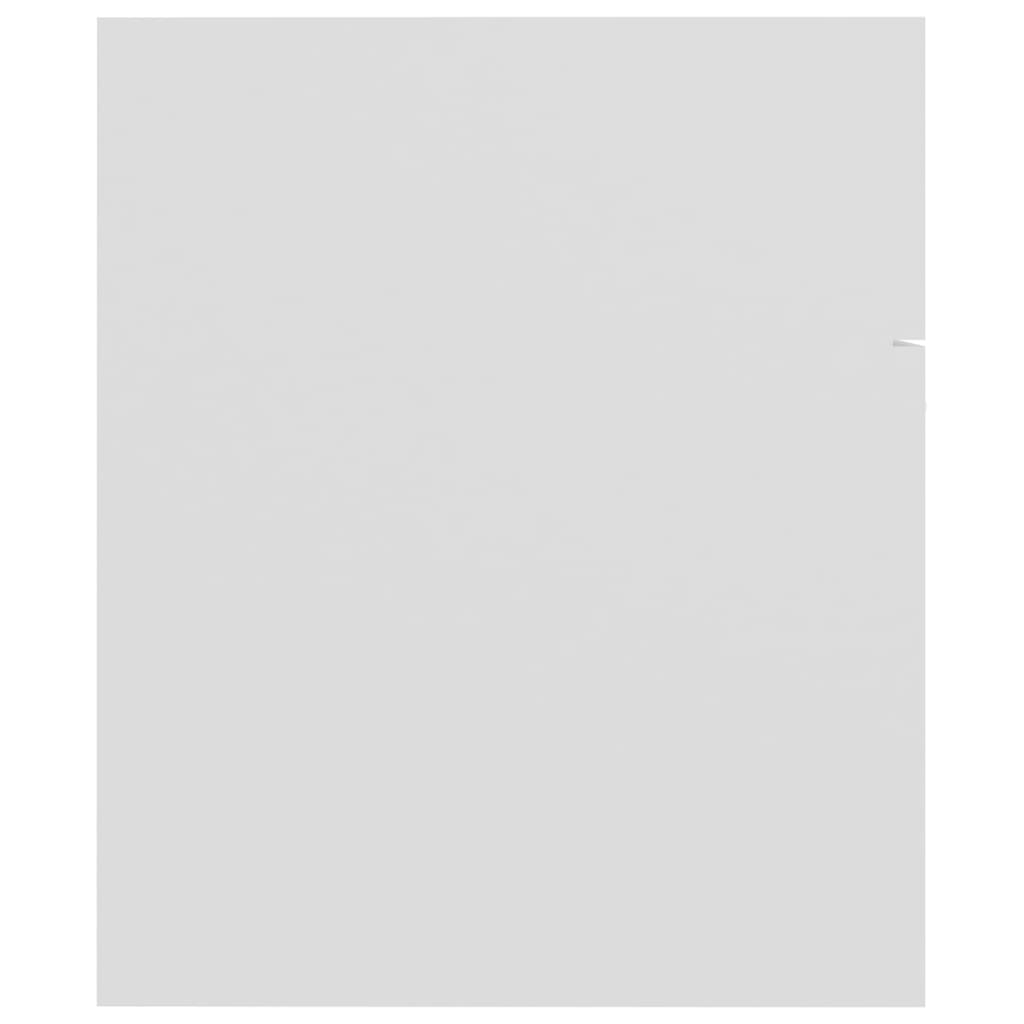 Waschbeckenunterschrank Mit Einbaubecken Holzwerkstoff Weiß