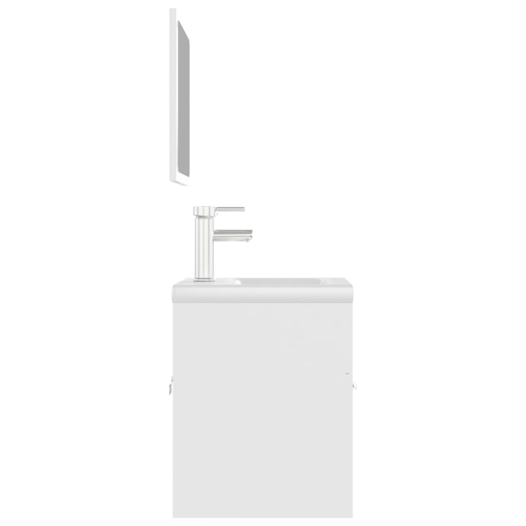 Badmöbel-Set Holzwerkstoff Weiß