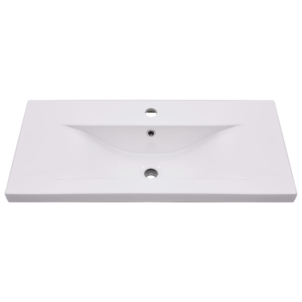 Waschbeckenunterschrank Einbaubecken Holzwerkstoff Betongrau