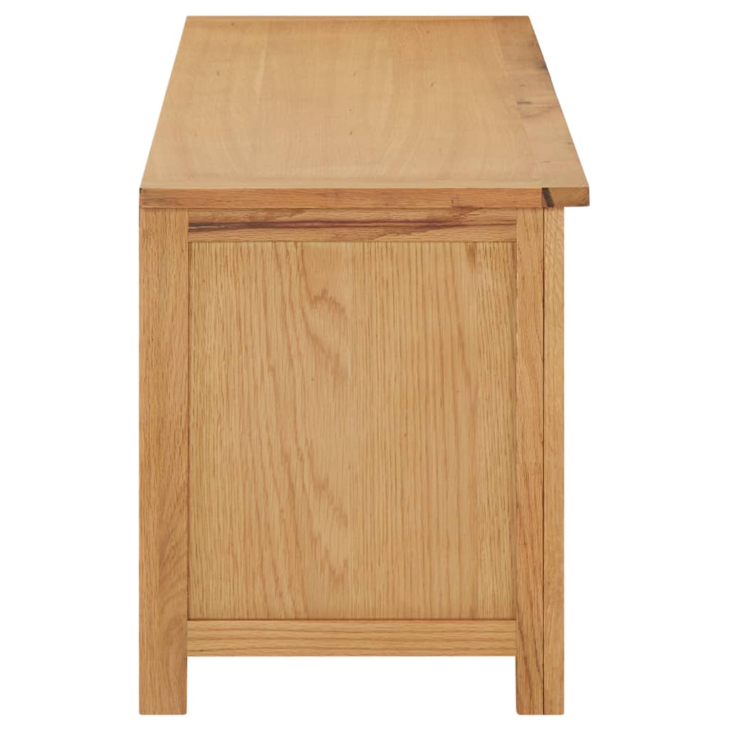 Schuhregal 114X37X45 Cm Massivholz Eiche