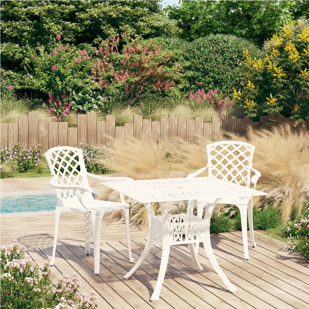 3-Tlg. Bistro-Set Aluminiumguss Bronzen