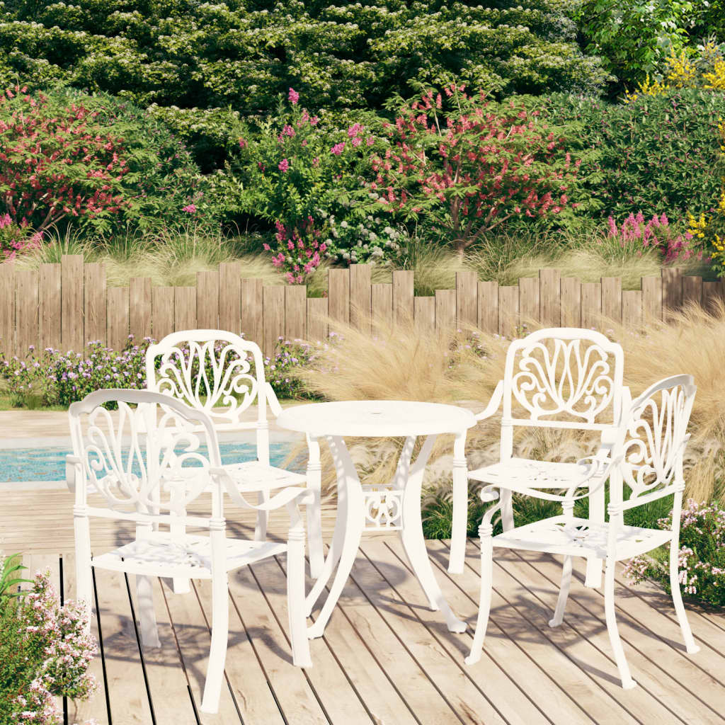 3-Tlg. Bistro-Set Aluminiumguss Bronzen