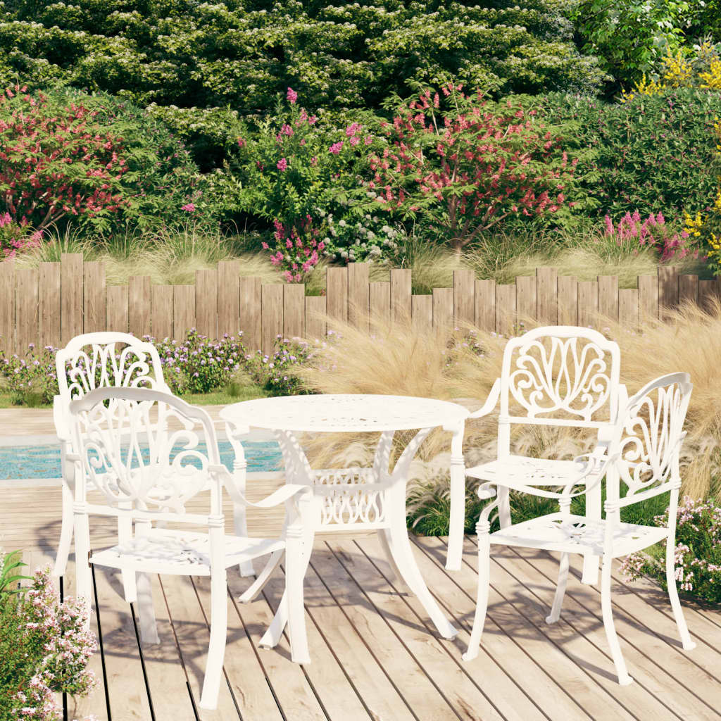 3-Tlg. Bistro-Set Aluminiumguss Bronzen